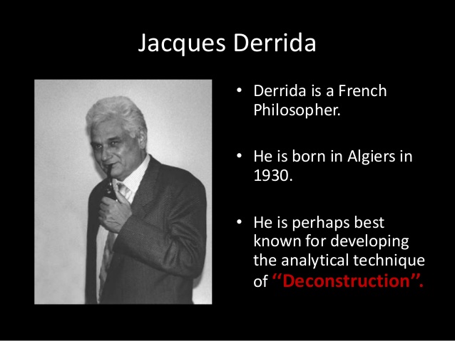 Jacques derrida deconstruction pdf download